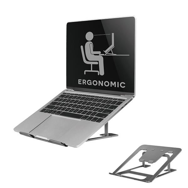 NewStar Notebook Desk Stand  (ergonomic) Grey laptop  8717371448295