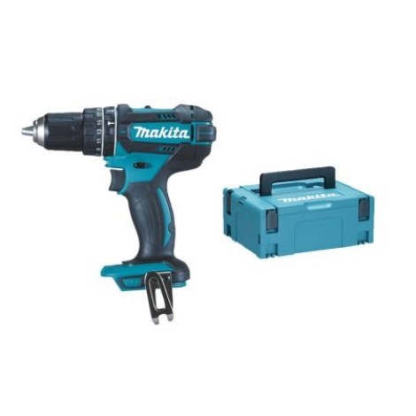 Makita DHP482ZJ Cordless Combi Drill (bez akumulatora un lādētāja, ar koferi)