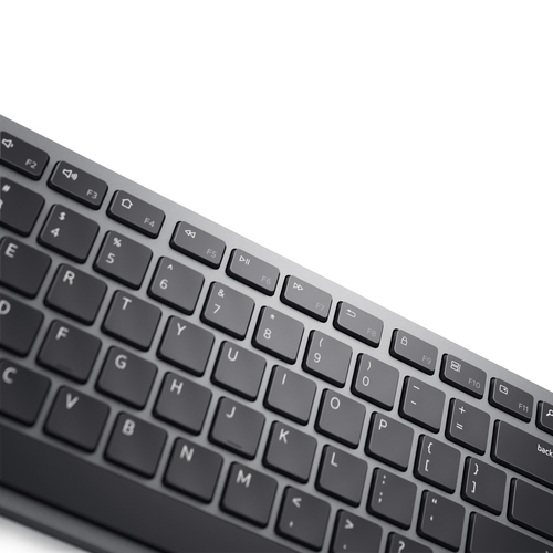 Dell Premier Multi-Device Keyboard and Mouse | KM7321W | Keyboard and Mouse Set | Wireless | Ukrainian | Titanium Gray | 2.4 GHz, Bluetooth klaviatūra