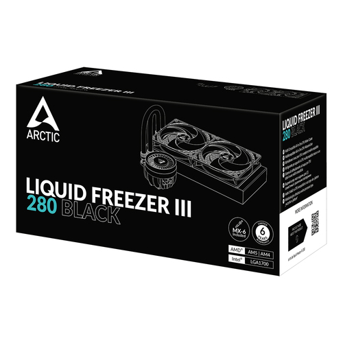 CPC Arctic Intel Liquid Freezer III 280 Black procesora dzesētājs, ventilators