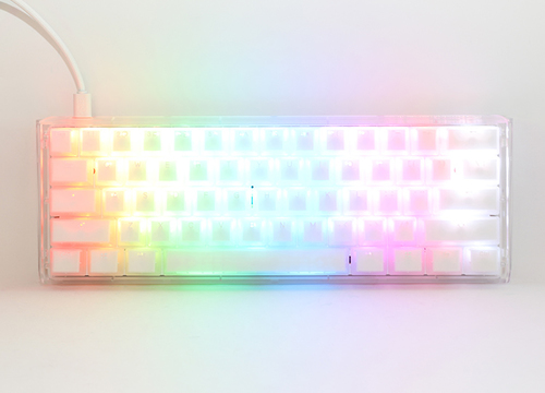 Ducky One 3 Aura White Mini Gaming Keyboard, RGB LED - MX-Red klaviatūra