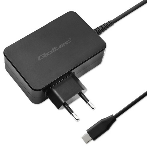 Qoltec 52388 GaN POWER PRO charger | 1xUSB-C | 100W | 5-20V | 3-5A | Black iekārtas lādētājs