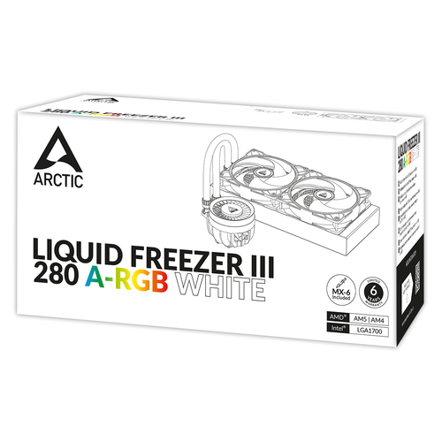 ARCTIC Liquid Freezer III 280 A-RGB - Multi Compatible All-in-One CPU Water Cooler with A-RGB procesora dzesētājs, ventilators