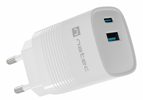 NATEC CHARGER NATEC RIBERA GAN 1X USB-A + 1X USB-C iekārtas lādētājs