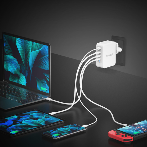 j5create JUP43130E-EN - 130W GaN USB-C Registered  4-Port Charger - EU iekārtas lādētājs