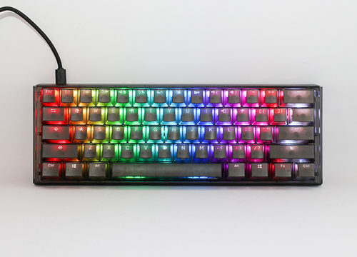 Ducky One 3 Aura Black Mini Gaming Keyboard, RGB LED - Kailh Jellyfish Y klaviatūra