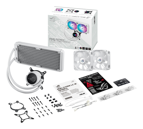 CPC ACC Asus ROG STRIX LC III 240 ARGB White procesora dzesētājs, ventilators