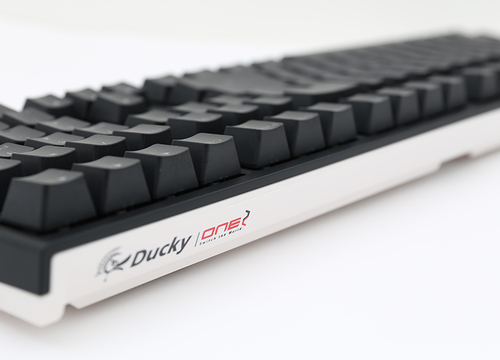 Ducky One 2 Backlit PBT Gaming Keyboard, MX Red, White LED - Black klaviatūra