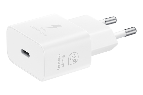 Samsung Galaxy Power Adapter USB Type C 25W w/o Cable White iekārtas lādētājs