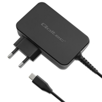 Qoltec 52388 GaN POWER PRO charger | 1xUSB-C | 100W | 5-20V | 3-5A | Black iekārtas lādētājs