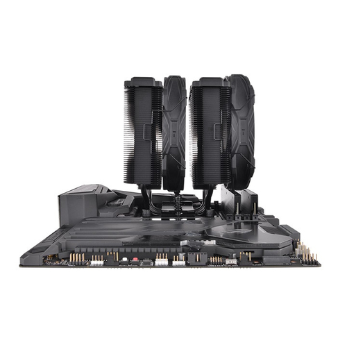 Kuhler Thermaltake Toughair 710 Full Black  (AMD/Intel) retail procesora dzesētājs, ventilators