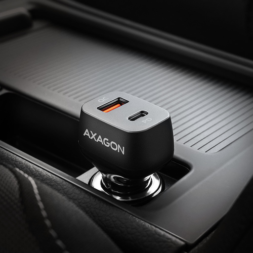 AXAGON PWC-PQ38 38W car charger 2x port USB-A+C iekārtas lādētājs