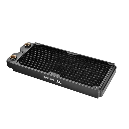 Water cooling Pacific C240 slim radiator (240mm, 2x G 1/4, copper) black procesora dzesētājs, ventilators