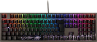 Ducky Shine 7 PBT Gaming Keyboard, MX-Blue, RGB LED - gunmetal klaviatūra