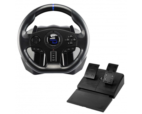 Subsonic SV750 Black USB Steering wheel + Pedals Nintendo Switch, PC, PlayStation 4, Xbox One 3701221702298 spēļu konsoles gampad