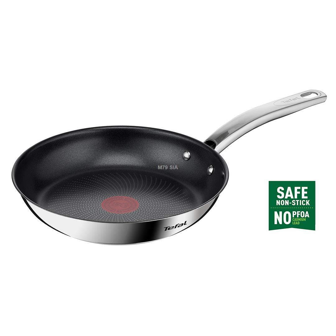 TEFAL Frying Pan | B8170444 Intuition | Frying | Diameter 24 cm | Suitable for induction hob | Fixed handle | Black Pannas un katli