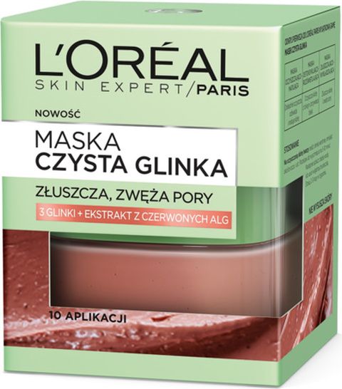 L'Oreal Paris Skin Expert Maska Czysta Glinka zluszczajaco-wygladzajaca 50ml 0289043 (3600523305971)
