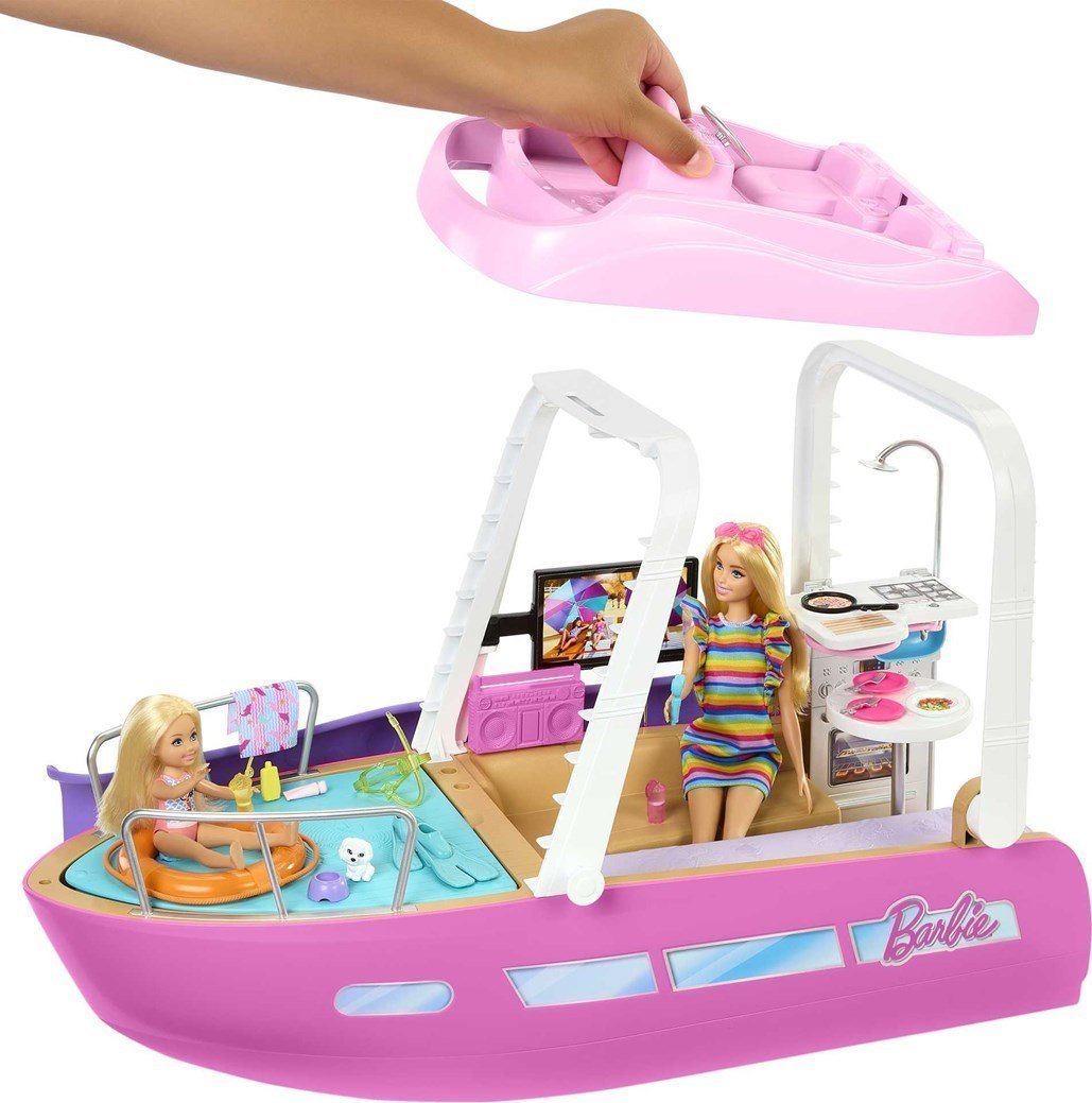Lalka Barbie Mattel Wymarzona lodka DreamBoat Zestaw HJV37 HJV37 (0194735095100) bērnu rotaļlieta