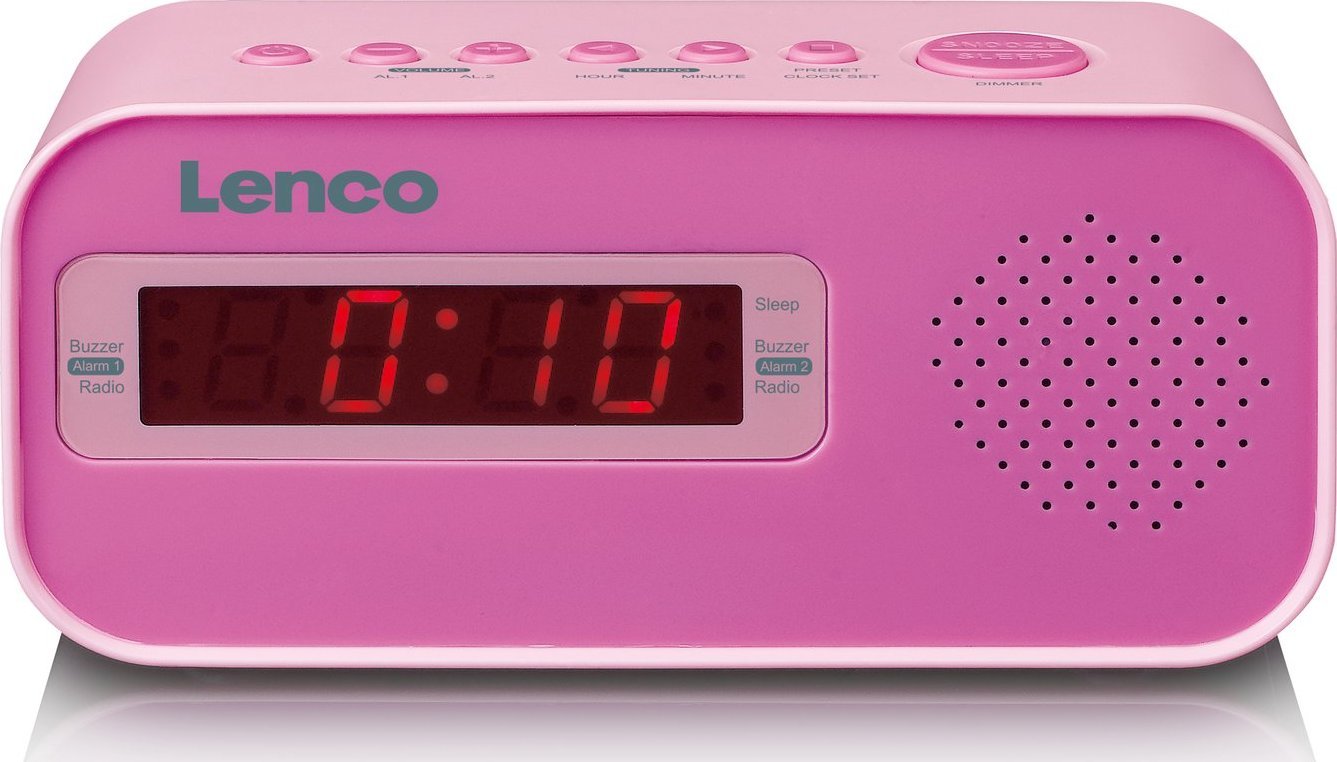 Lenco CR-205 pink radio, radiopulksteņi