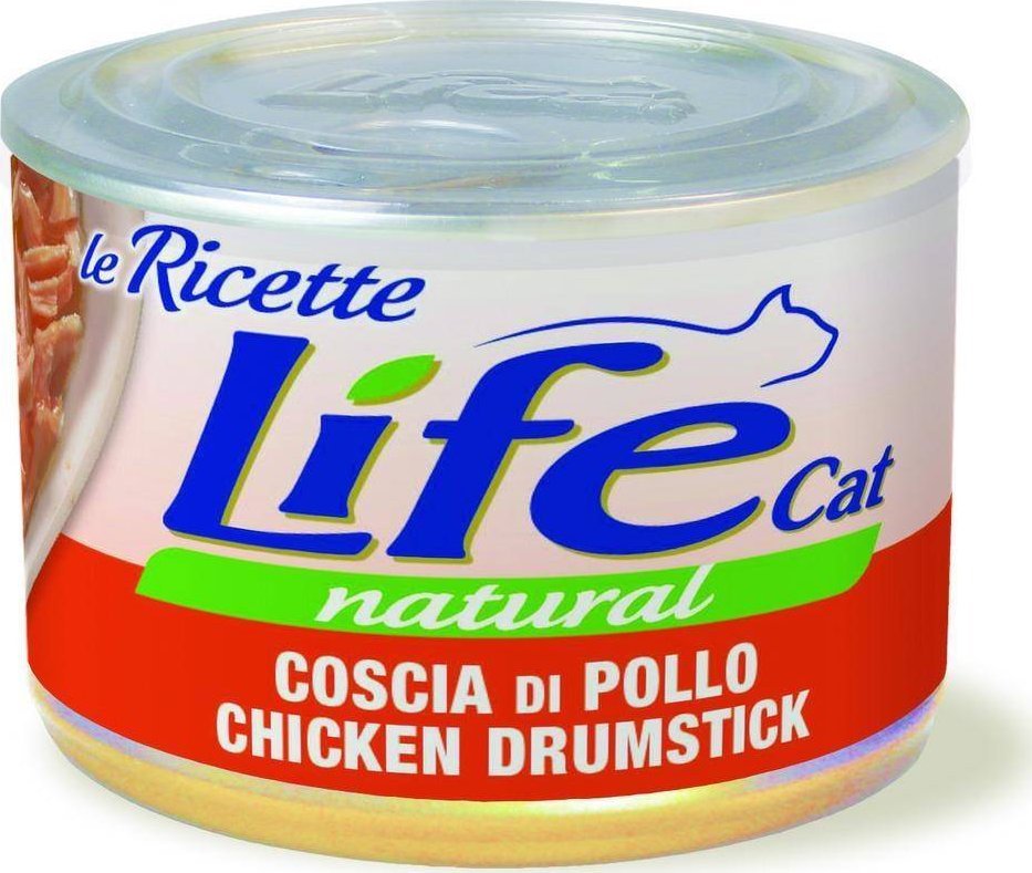 Life Pet Care LIFE CAT pusz.150g CHICKEN DRUMSTICK LA RICETTE /24 102481 (8034105423497) kaķu barība