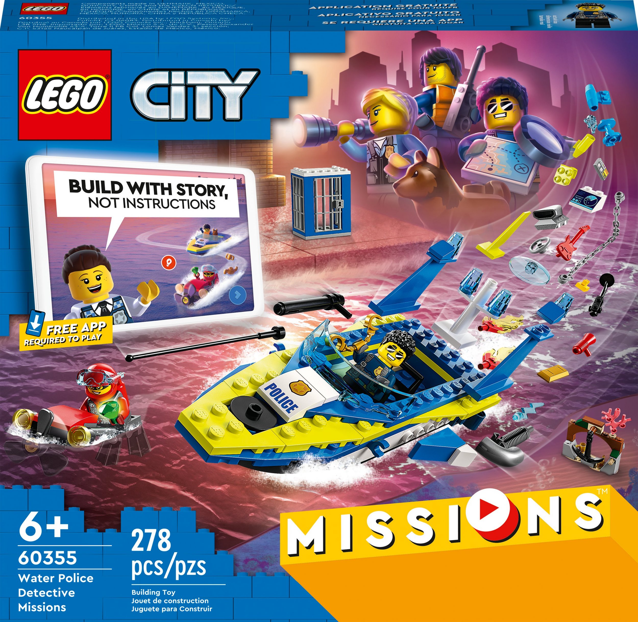 Lego City 60355 Water Police Detective Mission LEGO konstruktors