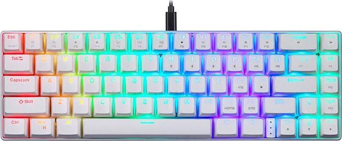 Mechanical gaming keyboard Motospeed CK67 RGB (white) klaviatūra