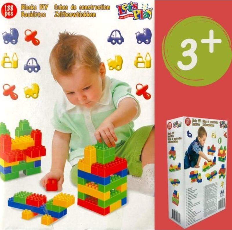 Lets play Let's Play - Zestaw klockow konstrukcyjnych dla dzieci (Zestaw 3) 8711252008325SET3 (5907731988957) konstruktors