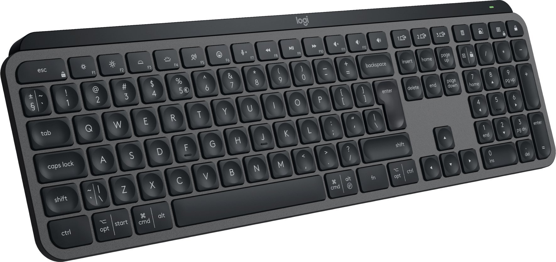 LOGITECH MX Keys S - GRAPHITE - US INT'L klaviatūra