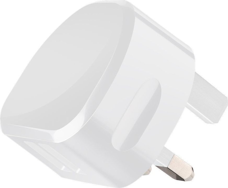 MicroConnect Dual USB charger 2.1 A UK 5706998252272 DC 5V, 2.1A, White charges up  PETRAVEL36 MD812B/C, SPA02348 kabelis, vads