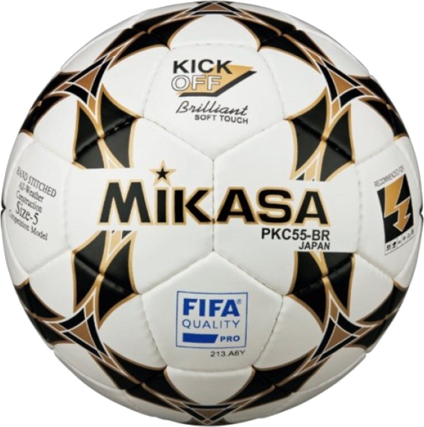 Mikasa Mikasa PKC55BR FIFA Quality Pro Ball PKC55BR1 biale 5 PKC55BR1 (4907225750009) bumba