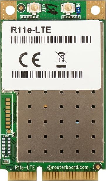 MikroTik Mikrotik R11e-LTE 2G/3G/4G/LTE miniPCI-e card with bands 1/2/3/5/7/8/20/38/40 - MT R11e-LTE MT R11e-LTE (4752224006301) tīkla kabelis
