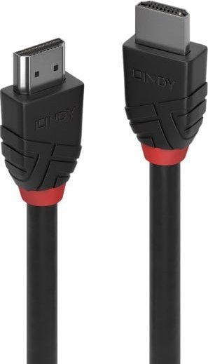 LINDY HDMI Kabel 8K60Hz, Black Line 1m kabelis, vads