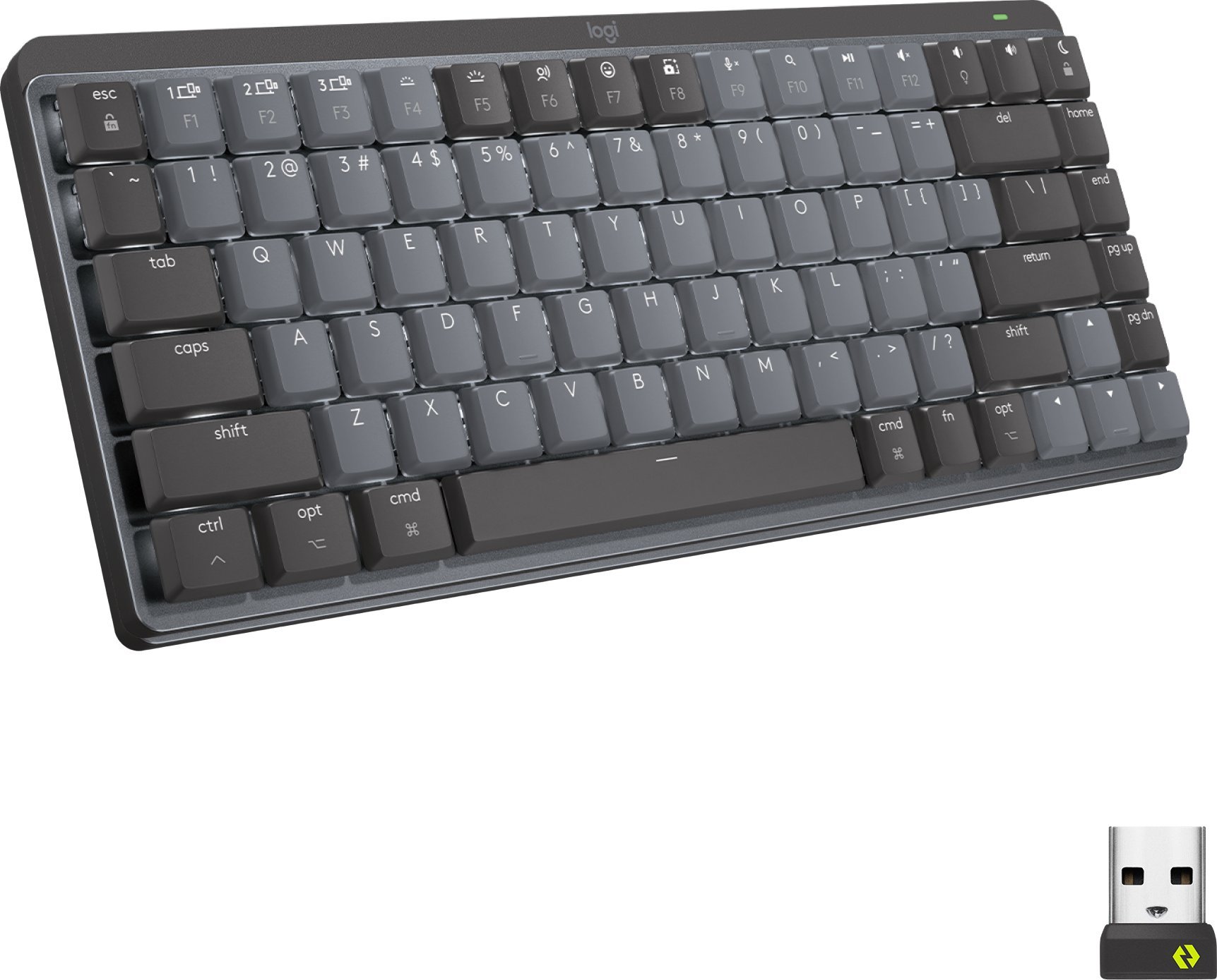 LOGI MX Mech Mini Wl Illu Kbd GRAPH (US) klaviatūra