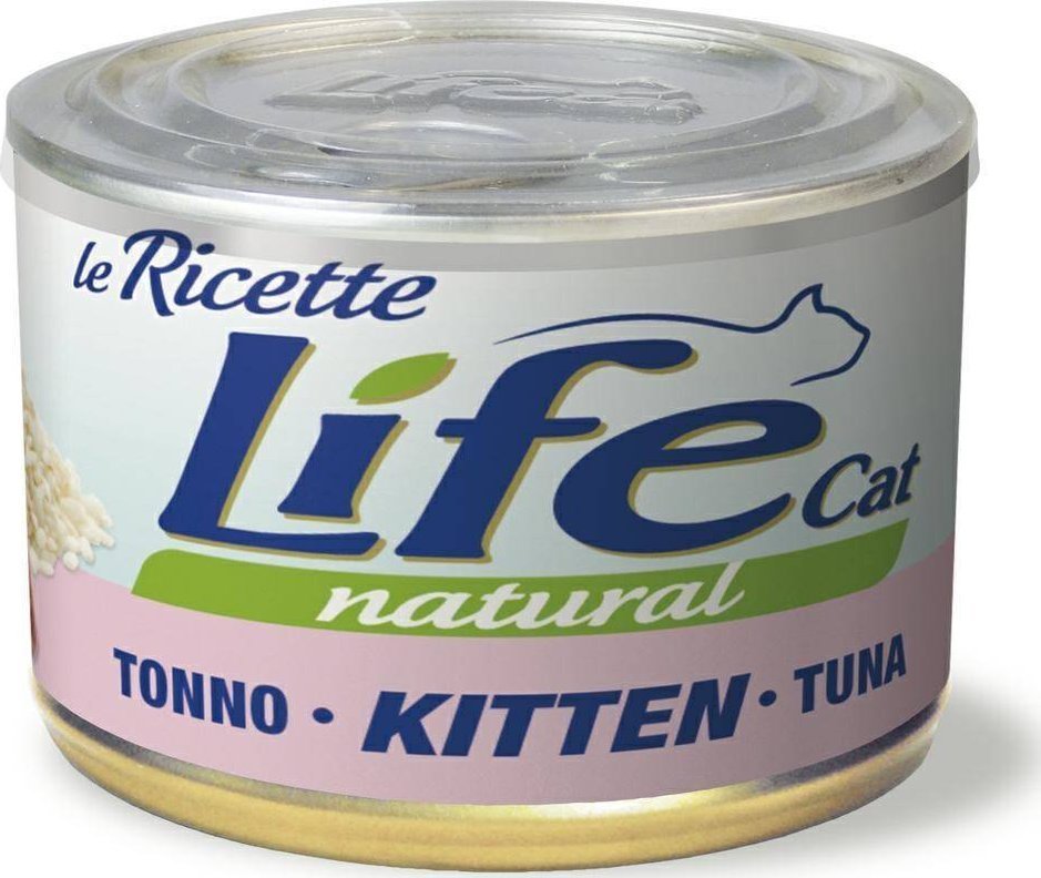 Life Pet Care LIFE CAT pusz.150g KITTEN TUNA LA RICETTE /24 102302 (8034105422995) kaķu barība