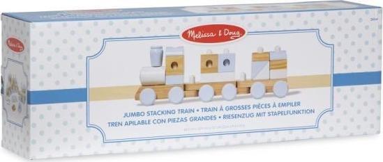 Melissa & Doug MELISSA Drewniany pociag do ciagania Jumbo naturalny 18771 18771 MELISSA (000772187718)