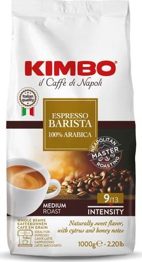 Kawa Kimbo Espresso Barista arabica 100%  1kg ziarnista piederumi kafijas automātiem