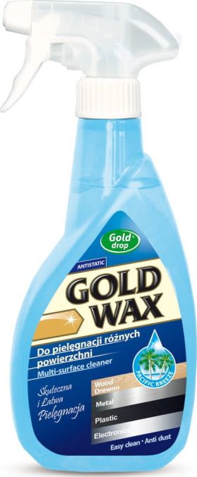 Kamix Gold Wax - Plyn do czyszczenia i pielegnacji mebli w spray'u, antystatyczny - 400 ml 004134 (5901474004134) Sadzīves ķīmija