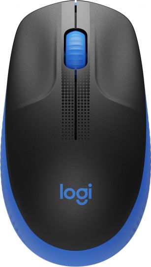 Logitech Full size Mouse M190 Wireless, Blue, USB Datora pele