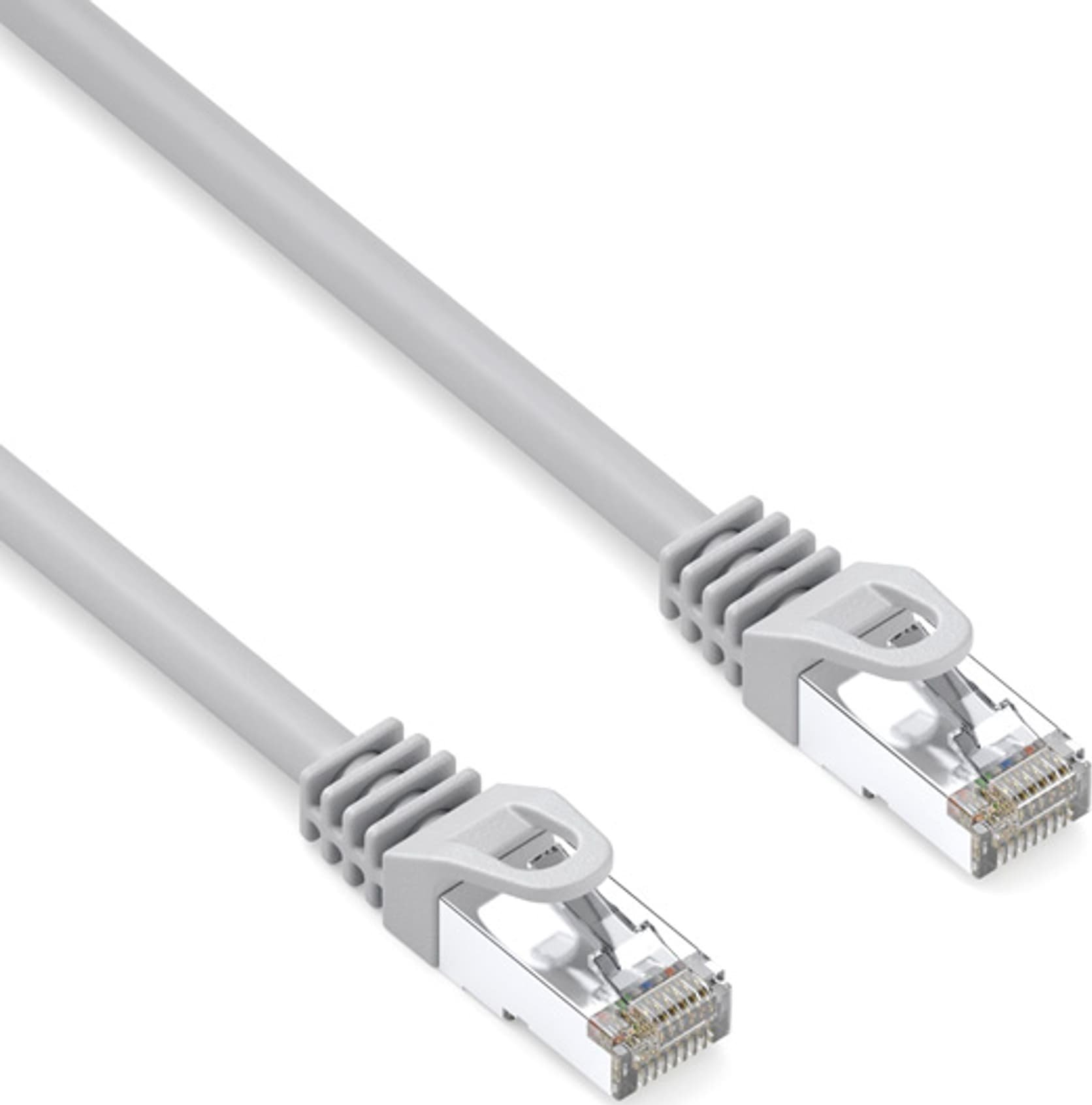 Lsoh S/FTP patchcord, Cat.6a, RJ45 M - RJ45 M, 50 m, podwojnie ekranowany, LSOH, szary, 10 Gb/s economy 12323995 (8590274720992) tīkla kabelis