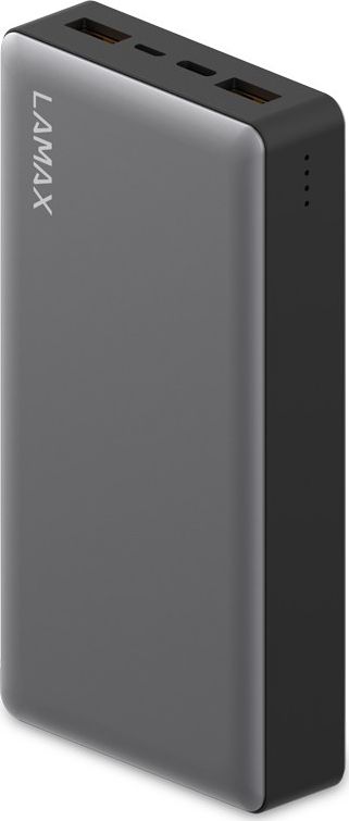 Lamax LM20000FC power bank Lithium Polymer (LiPo) 20000 mAh Grey Powerbank, mobilā uzlādes iekārta