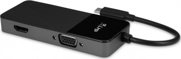 Stacja/replikator LMP USB-C (LMP-USBC-HDMI-VGA-BK) LMP-USBC-HDMI-VGA-BK (7640113436575) dock stacijas HDD adapteri
