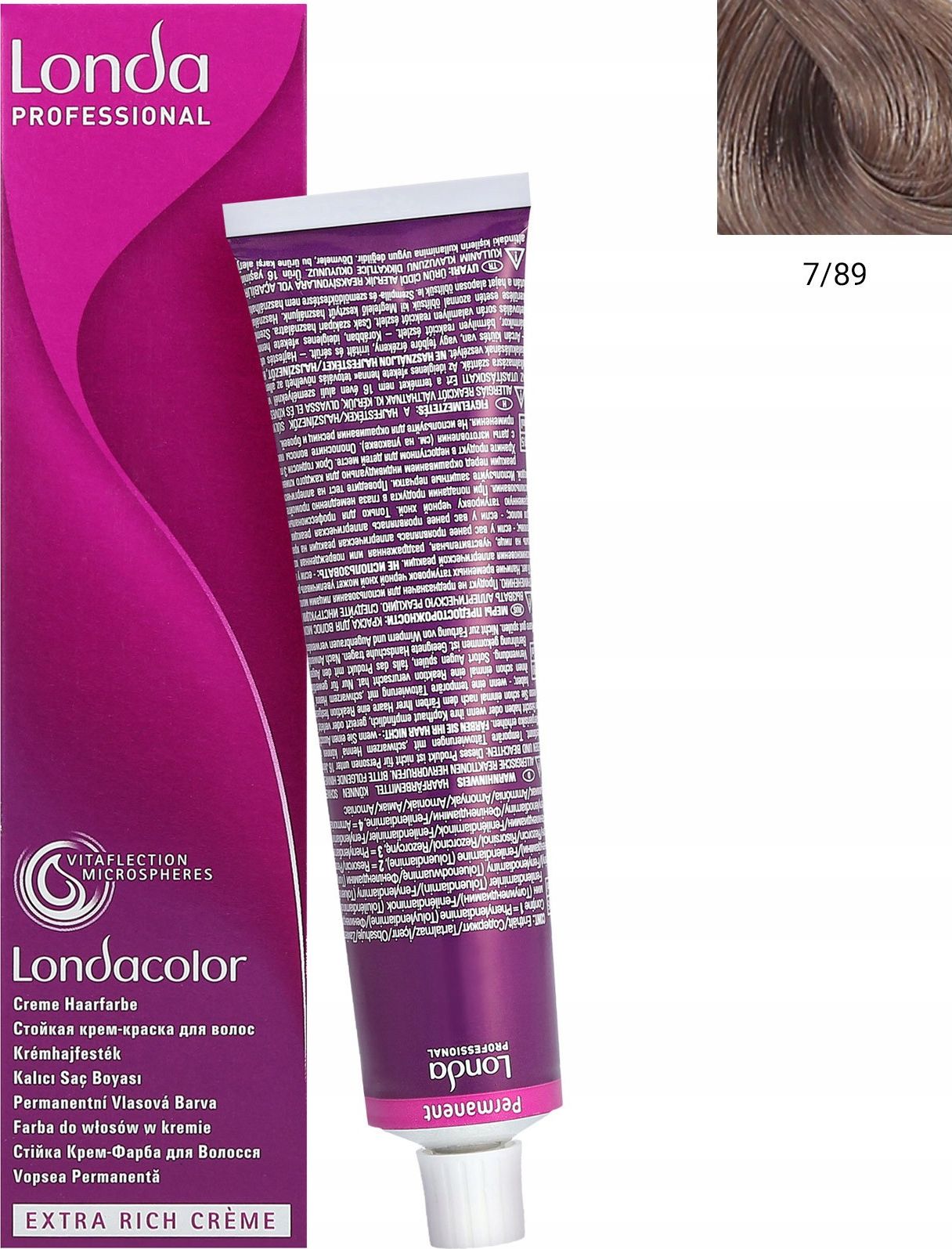 Londa Londa Professional Permanent Colour Extra Rich Cream Farba do wlosow 60ml 7/89 120899 (8005610684925) Matu šampūns