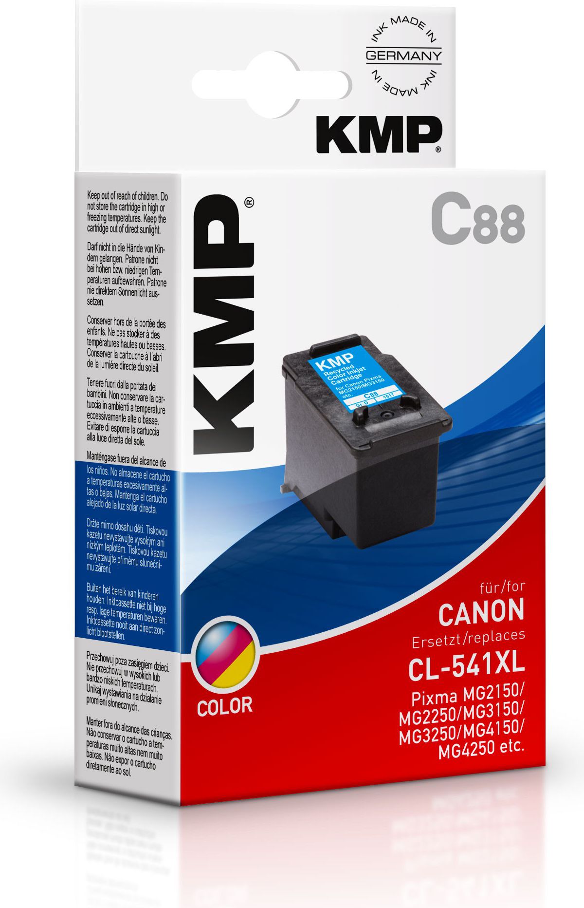 KMP C88 ink cartridge color compatible with Canon CL-541 XL kārtridžs