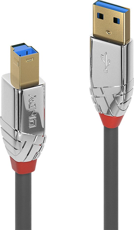 Kabel USB Lindy USB-A - USB-B 5 m Czarny (JAB-4327169) JAB-4327169 (4002888366649) USB kabelis