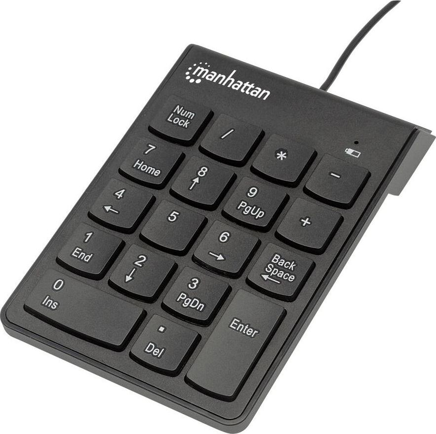 Manhattan Ultra Slim Numeric Keypad USB Black klaviatūra