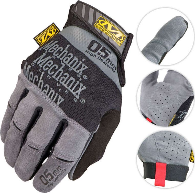 Mechanix Wear Mechanix Wear Rekawice Speciality 0.5mm High Dexterity Szare S 22150-3 (0781513627815) cimdi