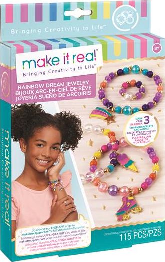 Make it real Make it real - Zestaw do tworzenia bransoletek - Teczowe marzenia 1204 (695929012045)