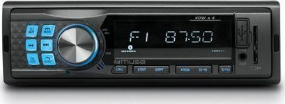 Muse M-195 Car Radio with Bluetooth, 4 x 40 W automagnetola