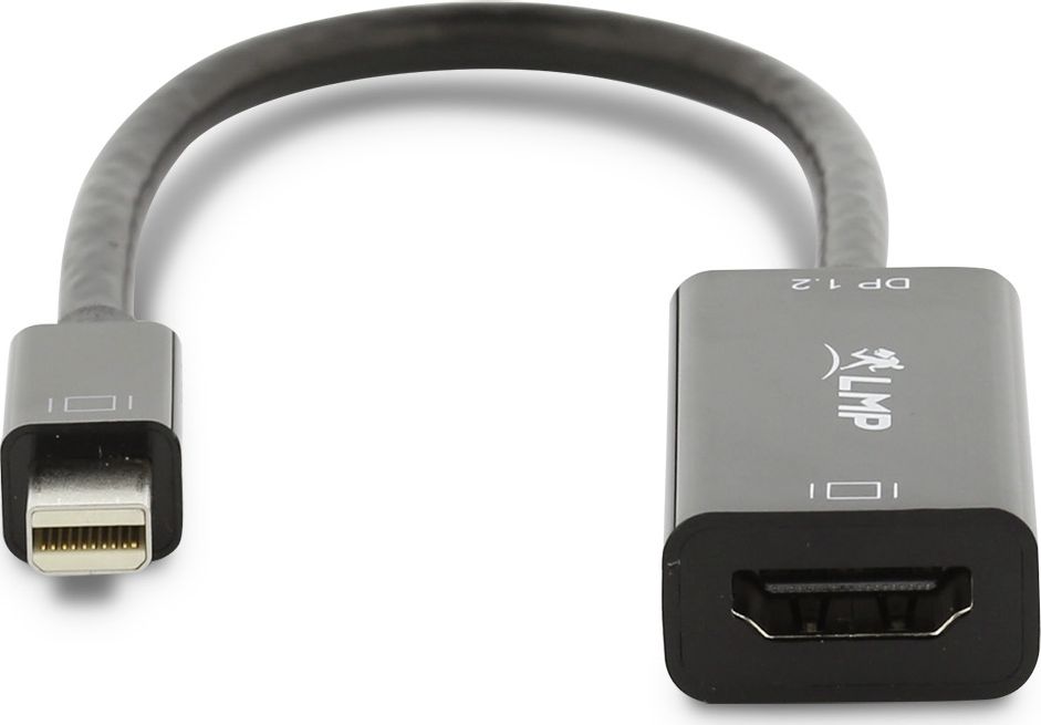 Adapter AV LMP DisplayPort Mini - HDMI czarny (LMP-MH-A-4K) LMP-MH-A-4K (7640113431013)