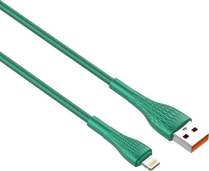 Kabel USB LDNIO USB-A - Lightning 1 m Zielony (LDN79) LDN79 (5905316144705) USB kabelis